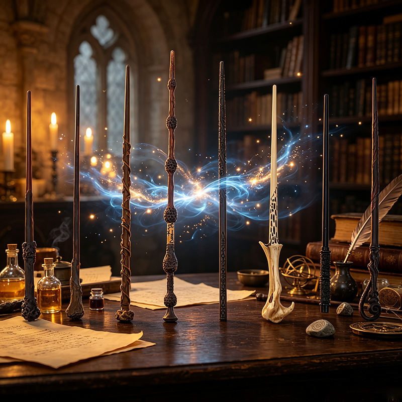 Harry Potter Magic Wand Hermione Malfoy Dumbledore Wand Metal Core Harry Potter Merchandise Gifts