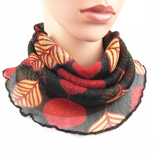 Spring and summer new ever-changing multi-functional gold silk ear mask scarf women's pullover small silk scarf neck protection enlarged upgraded version