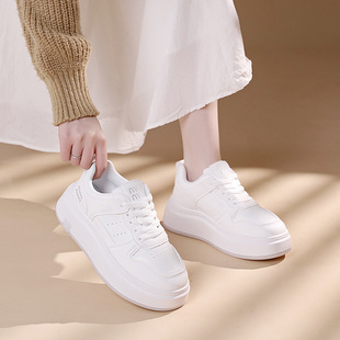 Casual Thick-soled Height-increasing Women's White Shoes Women's 2024 Autumn Casual Board Shoes All-match Fashion Board Shoes ST-ZS81
