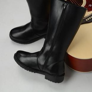 Men's Tall Boots Knight's Equestrian Boots Long Boots Flag Raising Class Honor Guard Boots Men's and Women's Autumn and Winter British Plus Cotton