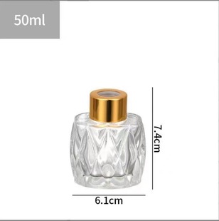 100ml creative aromatherapy bottle ins simple style carved vertical pattern glass bottle 50ml beauty head incense bottle decoration