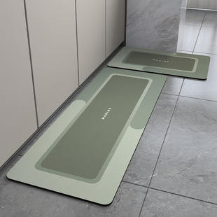 Modern minimalist kitchen non-slip floor mat absorbent easy-care soft diatom mud floor mat household high-grade stain-resistant floor mat