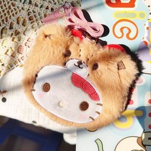 Hello Ktcat шерстяная кардная сумка набор студенческих кошельков бинс шеей