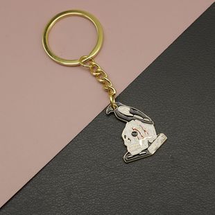 Amazon Xiyin Temu AliExpress Explosions Jewelry Simple Oil Dropping Bird Skull Keychain Pendant