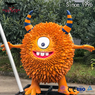 Factory Direct Sales Cartoon One-Eyed Monster Model Animation Creative Sculpture Shopping Mall Square Popular Check-In Ornaments