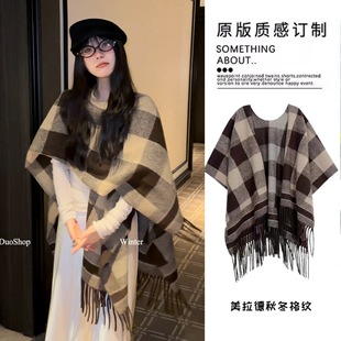 Ink Oriental Aesthetic Shawl Scarf Women's High Sense Casual Fashion Double-Sided Wearable Office Adjustable Blanket