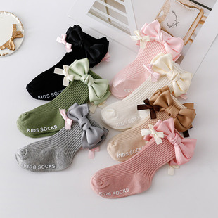 2024ins Spanish heavy industry children's candy color floor socks pit strip baby mid-calf socks dispensing non-slip socks