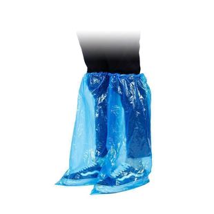 Disposable Waterproof Shoe Covers, Long Boot Covers, Rainproof, Waterproof, Non-Slip, Transparent, Wear-Resistant Foot Covers, Pe over the Knee