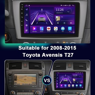 9 inch is suitable for 08-15 Toyota Avensis T27 car Android navigation GPS reversing image all-in-one machine