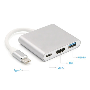 Cross-border type-c to hdmi three-in-one expansion dock laptop projector hub hub docking station