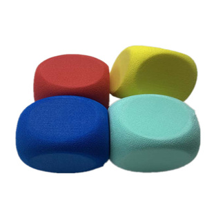 Factory direct supply color EVA wipe dice EVA printed letter pattern sieve children's early education toys