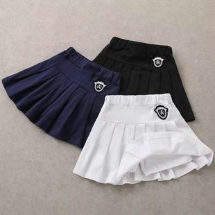 Girls' Skirt New Style Summer Skirt with Pants Anti-slip Skirt Junior JK College Style Pleated Skirt