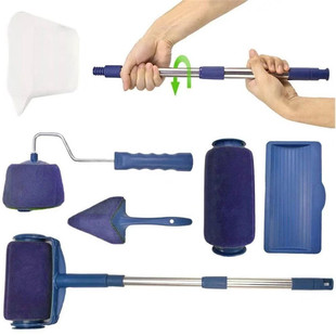 Cross-border pintar facil new sponge TV product roller brush five-in-one Multi-paint brush corner coating brush