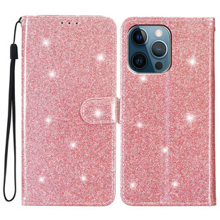 Suitable for iPhone 17Pro Max Flip Card Holder Pure Color Glitter Apple 16E Mobile Phone Leather Case