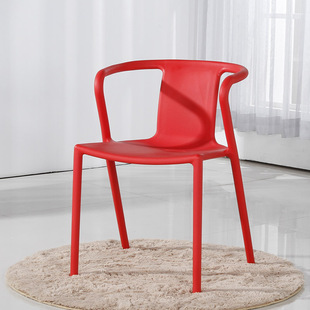 Plastic Chair Ming-style Armchair Generation Simple Dining Chair Leisure Backrest Chair Office Chair Stackable Chair Wholesale