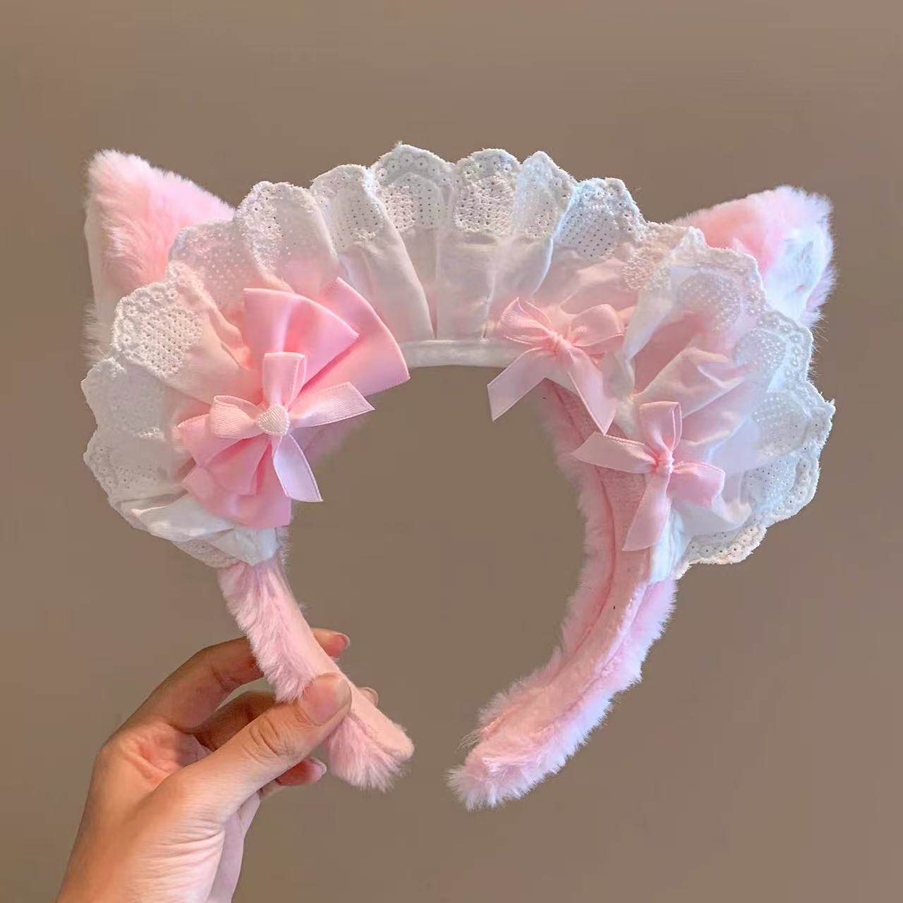 Amusement Park Animal Plush Headband, Cute Bear Stellalou, Belle Hair Accessory, Headband, Face Washing Headband, Hairpin, Headwear