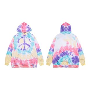 Splashed Ink Retro Sigery Dept Zipper Washed Distressed Jacket Sweatshirt Cardigan Graffiti Bronzing Letters High Street