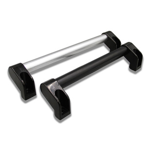 Zhaosheng Silver Black Aluminum Alloy Tubular Handle Tool Cabinet Car Armrest Handle Mechanical Protective Door Offset Oblique Handle