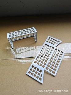 Cross border desktop plastic football door accessories small size finger football door accessories foreign trade small mini football box wholesale