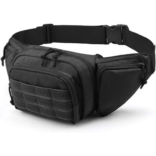 New Outdoor Multifunctional Waist Bag Men's and Women's Solid Sports Storage Bag Sports Waist Bag Multi-Layer Storage Space Belt