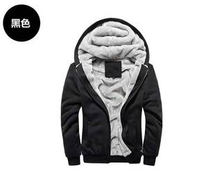 S-5XL Cross-border Winter Fleece-lined Thickened Men's Casual Sports Single Top Korean-style Hooded Sweater for Teenagers