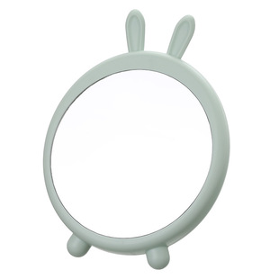 Rabbit ear hanging makeup mirror student dormitory cartoon desktop HD dressing mirror single-sided bear bracket Princess Mirror