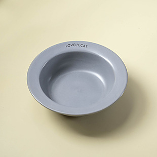 New Ceramic UFO Bowl Water Bowl Cat Bowl Pet Bowl Shelf Dog Bowl Neck Protection Acrylic Bowl Rack Wholesale