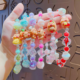 Creative Kabibala Beaded Mobile Phone Chain Keychain Doll Pendant Couple's Bag Key Chain Hanging Small Gifts