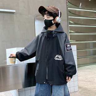 Children's Wear Boys' Spring and Autumn Coat 2025 New Style Mid-Big Boy's Stylik Spring Jacket Jacket Coat