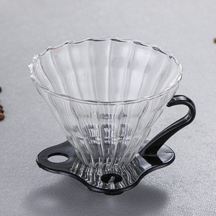 Кофе фильтр высокого боросиликатного стекла V60 кофе фильтр чашки фильтр кофе воронка Большая скидка может быть напечатан логотип