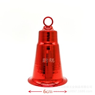 New and Unique Diameter 6cm Baroque Art Christmas Trumpet Clock Special-Shaped Trumpet Bell Large Bell Christmas Tree Pendant