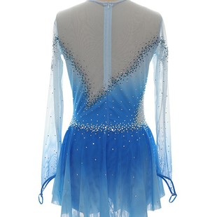 Figure Skating Clothing Children's Adult Figure Skating Performance Test Grade Women's Skirt Sparkling Mesh dress