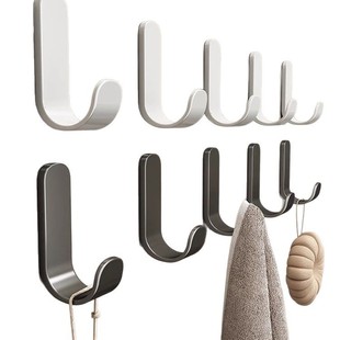 Light Luxury Hook Adhesive Strong Load-bearing Non-perforated Bathroom Toilet Hook Wall Door Rear Seamless Towel Hook