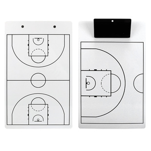 Cross-Border Basketball Tactical Version, Portable Straight Tactical Board, One Side for the Whole Court, One Side for Half Court, Referee Coach Teaching Board