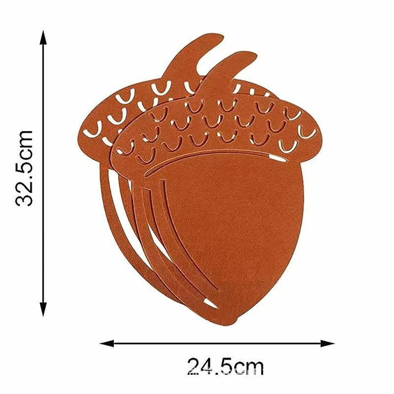 Cross-border supply felt placemat coasters creative shaped insulation pads can be set LOGO non-woven western table mat