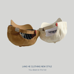 Spring Baseball Cap Men's Korean Style Face Showing Small Casual Cap Women's Hard Top Summer Big Head Sun Protection Hat