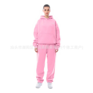 Simple design fashion sports leisure Europe and the United States cross-border spring autumn winter new sweater suit hooded sweater two-piece set