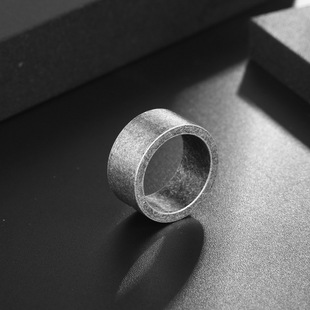 European and American titanium steel ring personality simple bronze men's ring retro fashion hip hop jewelry SA1137