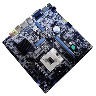 Материнская плата промышленного управления ITX HM65 с одним слотом памяти DDR3 мини-плата PGA988 второго и третьего поколения, универсальная материнская плата ЦП второго и третьего поколения