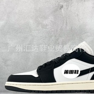 aj1 Black Red Toe Barbed White Brown Witch Poisonous Doll Black Crack Low-top Casual Sports Shoes FB9907-001