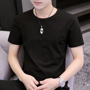 Modal Short-sleeved T-shirt Summer New Men's Quick-drying Base Shirt Solid Color Slim-fit Half-sleeved Round Neck T-shirt Top