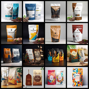 Aluminum Foil Food Flat Bottom Coffee Bag Packaging With Zipper And Valve Vacuum Sealed Preservation Bag Eight Side Sealed Plastic Bag