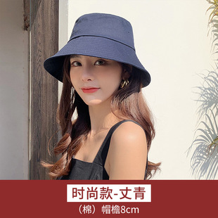 Japanese uv-proof casual fisherman hat women's summer thin new all-match face-covering sun hat uv-resistant sun hat