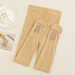 Spring and Autumn Children's Practice and Dance Socks White Girls' Non-Slip Thin Pantyhose Anti-Pilling Leggings Socks