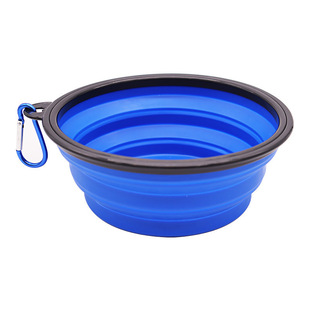 Travel Pet Bowl Portable Pet Folding Bowl Mini Style Silicone Dog Bowl Cat Bowl Pet Dog Food Basin Outdoor