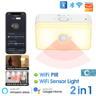 Graffiti WiFi Human Motion Detection PIR Sensor Warm White Light Nightlight Smart Home Voice Remote