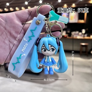 New Cartoon Cartoon Hatsuo Future Second Generation Series Keychain Pendant Schoolbag Hanging Doll Machine Push Gift