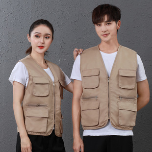Work Clothes Vest Printing logo Supermarket Staff Red Vest Volunteer Activity Tooling Formulation Male Formulation
