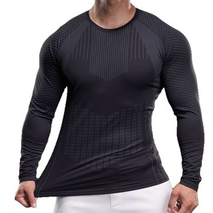 Quick-drying Clothes Long-sleeved T-shirt Men's Sunscreen Ice Silk Summer Thin Breathable Loose Sports Mountaineering 2025 New Top
