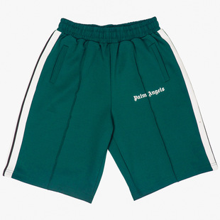 Foreign Trade New Cross-border palm Angel Series Casual Sports Shorts Round Neck Washed Retro Letter Print Wholesale